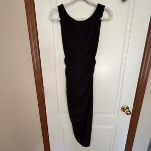 Anthropologie NWT Medium Norma Kamali Black Maxi Dress